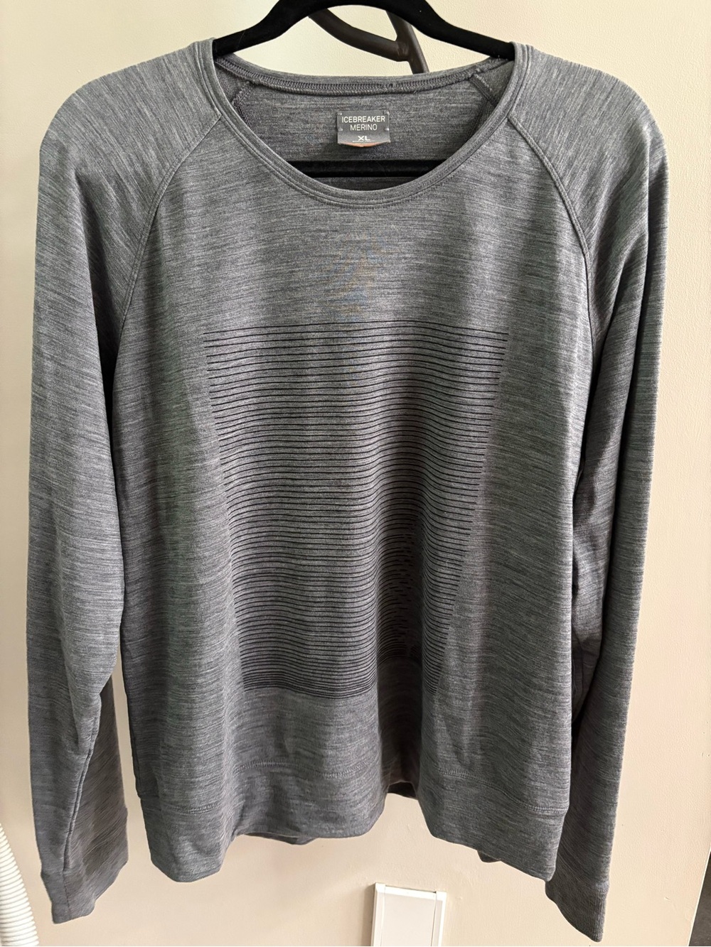 Icebreaker Grey Merino Crewneck